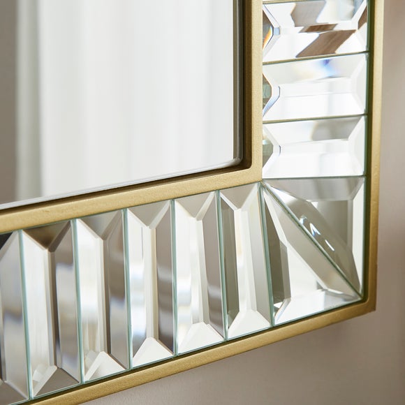 Audra Arched Bevelled Overmantel Wall Mirror