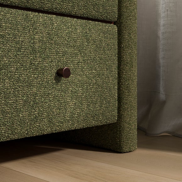 Squidge 2 Drawer Boucle Bedside Table, product image 5