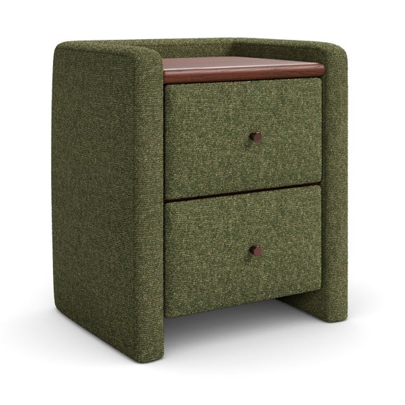 Squidge 2 Drawer Boucle Bedside Table, product image 8