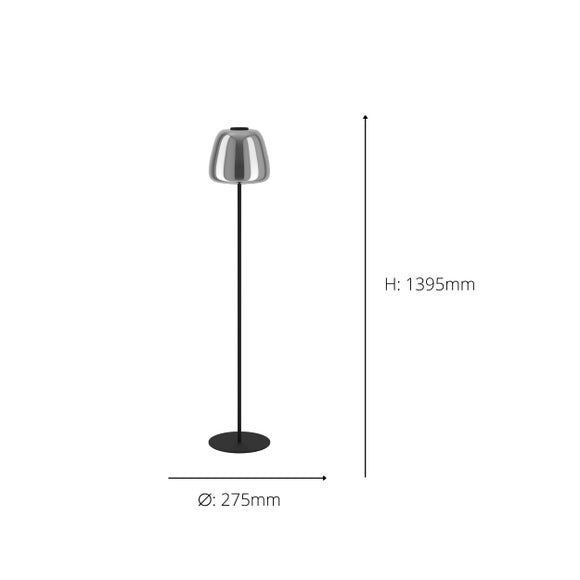 EGLO Alfero-Z Smart Colour Changing Floor Lamp