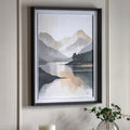 Cedar and Sage Mountain Mirrors Framed Canvas