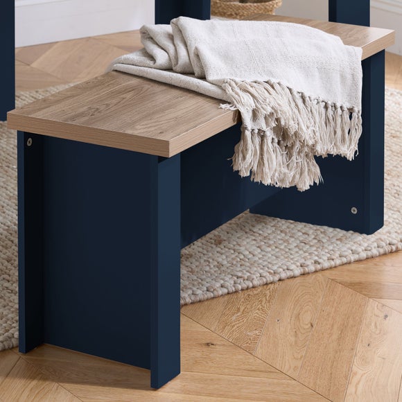 Highgate Dining Table with 2 Benches, Oak Effect, product image 2