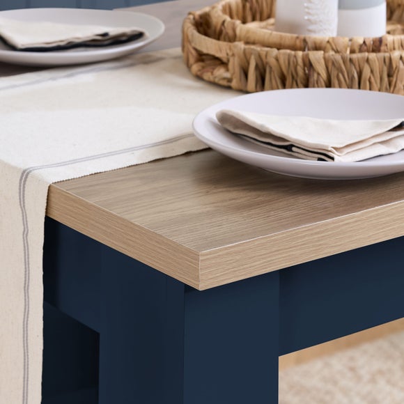 Highgate Dining Table with 2 Benches, Oak Effect, product image 3