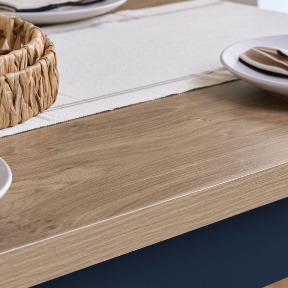 Highgate Dining Table with 2 Benches, Oak Effect, product image 4