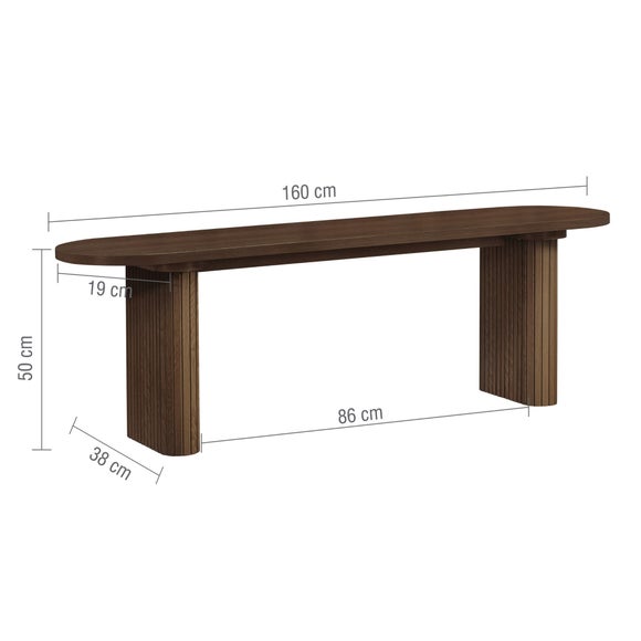 Axel Fluted Oval Bench, product image 24