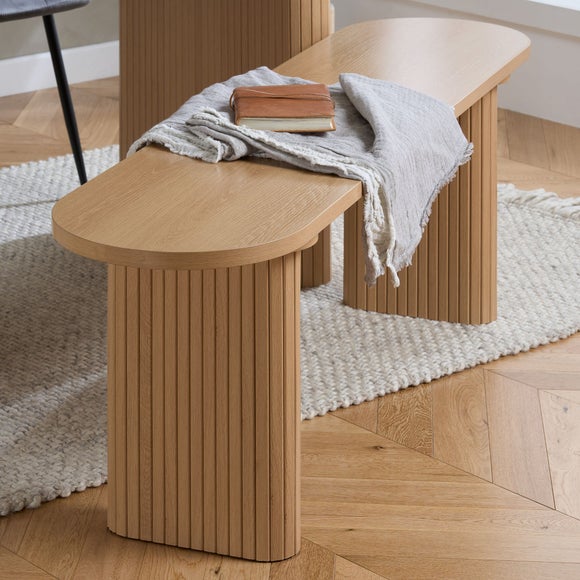 Axel Fluted Oval Bench, product image 11
