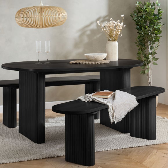 Axel Fluted Oval Bench, product image 1