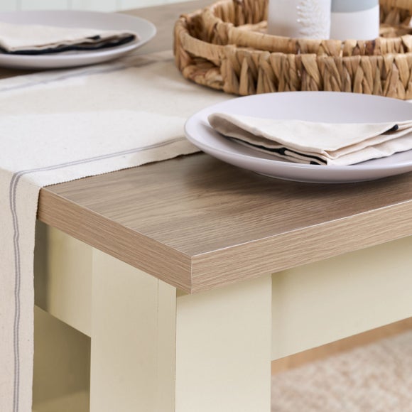 Highgate Dining Table with 2 Benches, Oak Effect, product image 17