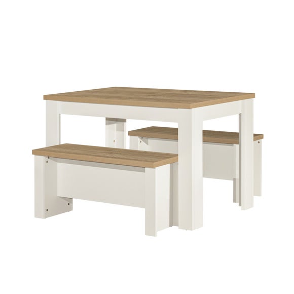Highgate Dining Table with 2 Benches, Oak Effect, product image 20